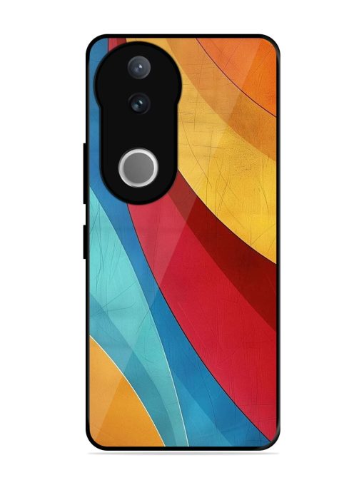 Curving Canvas Glossy Soft Edge Case for Vivo V50 (5G)