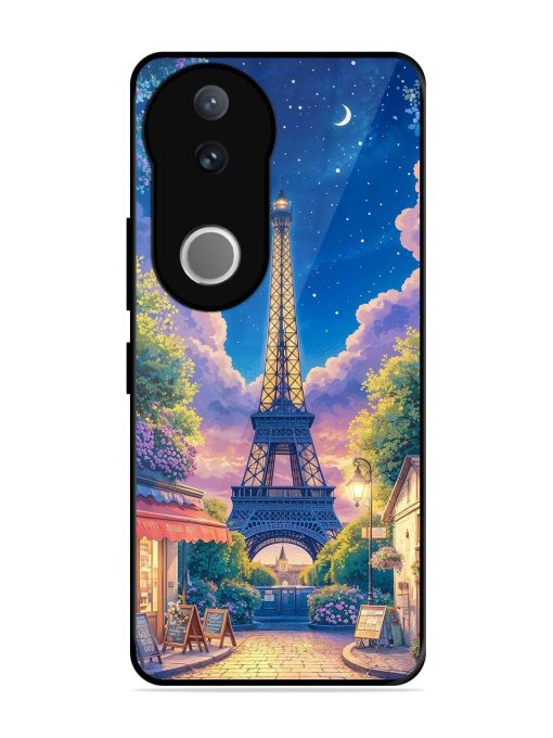Twilight In Paris Glossy Soft Edge Case for Vivo V50 (5G)