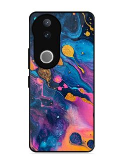 Cosmic Swirl Glossy Soft Edge Case for Vivo V50 (5G)