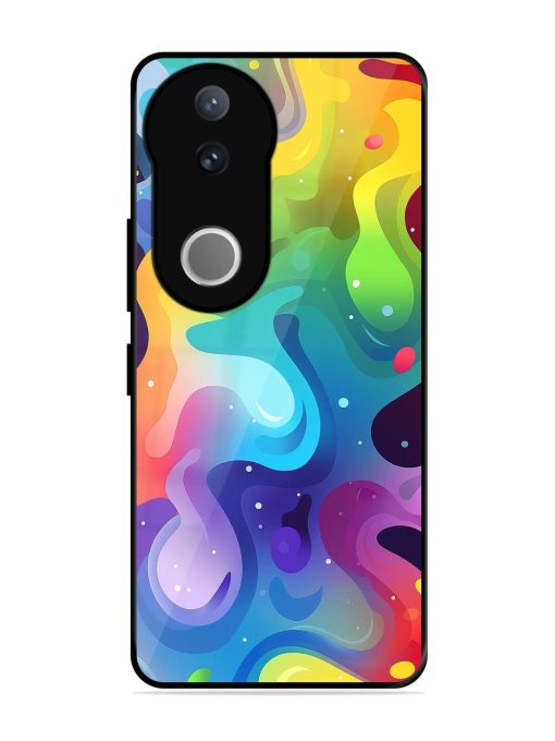 Rainbow River Glossy Soft Edge Case for Vivo V50 (5G)