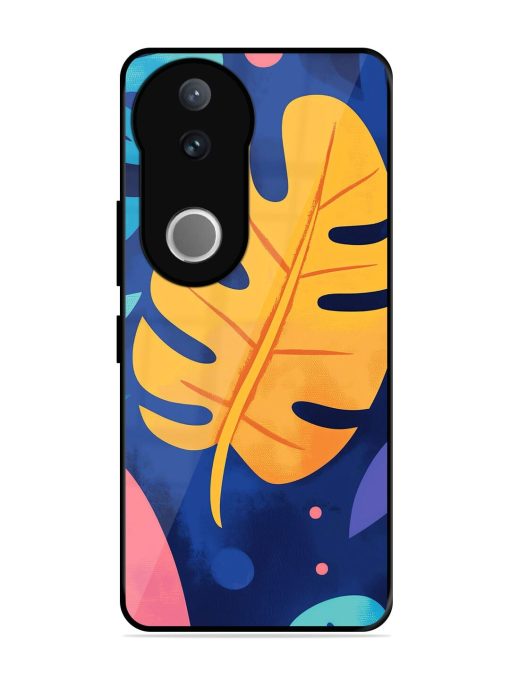 Tropical Tapestry Glossy Soft Edge Case for Vivo V50 (5G)