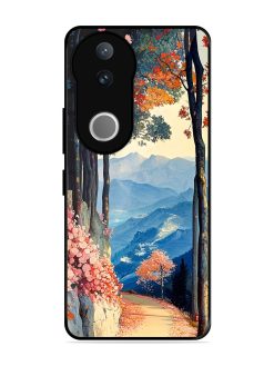 Mountainside Serenity Glossy Soft Edge Case for Vivo V50 (5G)