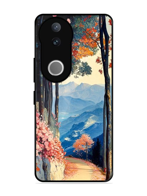 Mountainside Serenity Glossy Soft Edge Case for Vivo V50 (5G)