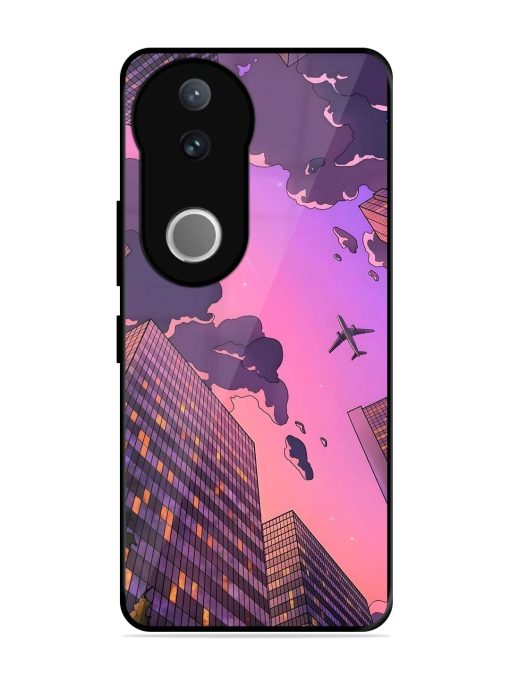 Urban Twilight Glossy Soft Edge Case for Vivo V50 (5G)