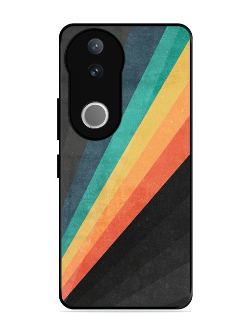 Retro Spectrum Glossy Soft Edge Case for Vivo V50 (5G)