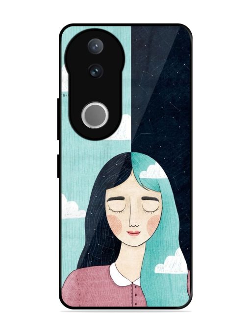Between Day And Night Glossy Soft Edge Case for Vivo V50 (5G)