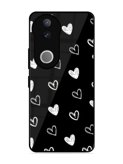 Scattered Hearts Glossy Soft Edge Case for Vivo V50 (5G)