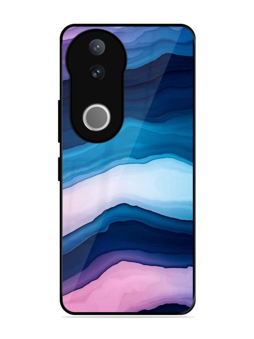 Oceanic Layers Glossy Soft Edge Case for Vivo V50 (5G)