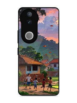 Sunset Play Glossy Soft Edge Case for Vivo V50 (5G)