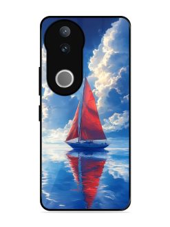 Crimson Sails Glossy Soft Edge Case for Vivo V50 (5G)