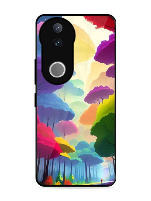 Rainbow Road Glossy Soft Edge Case for Vivo V50 (5G)