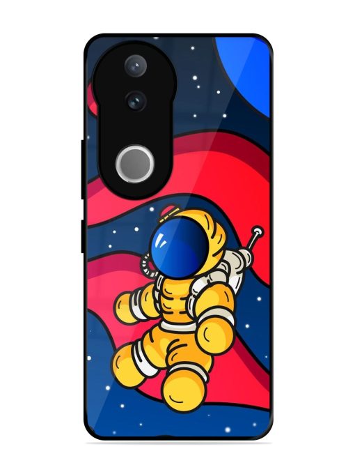 Cosmic Cruiser Glossy Soft Edge Case for Vivo V50 (5G)