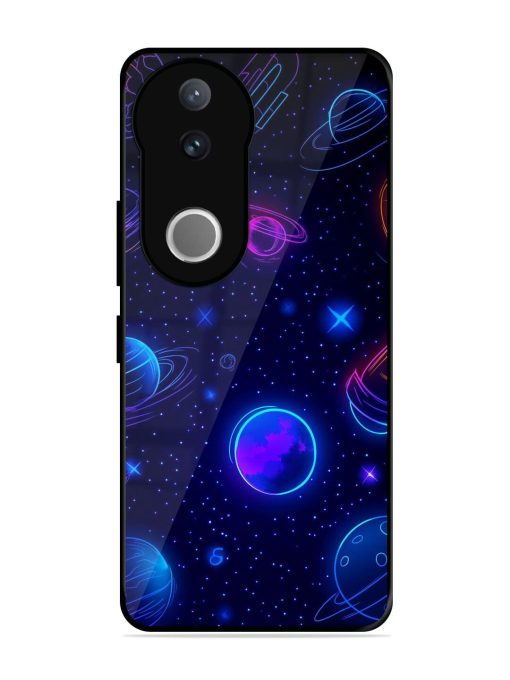 Neon Cosmos Glossy Soft Edge Case for Vivo V50 (5G)