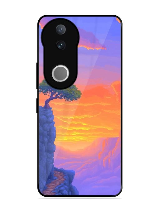Cliffside Solitude Glossy Soft Edge Case for Vivo V50 (5G)