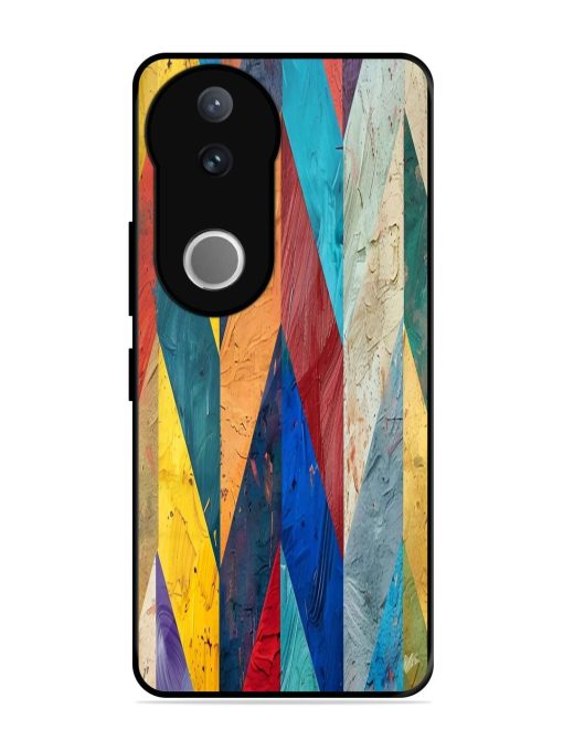 Abstract Tapestry Glossy Soft Edge Case for Vivo V50 (5G)