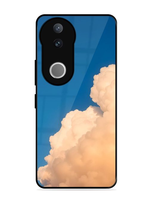 Golden Cloudscape Glossy Soft Edge Case for Vivo V50 (5G)