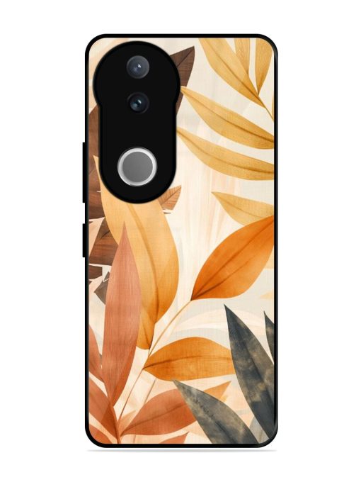 Earthy Elegance Glossy Soft Edge Case for Vivo V50 (5G)