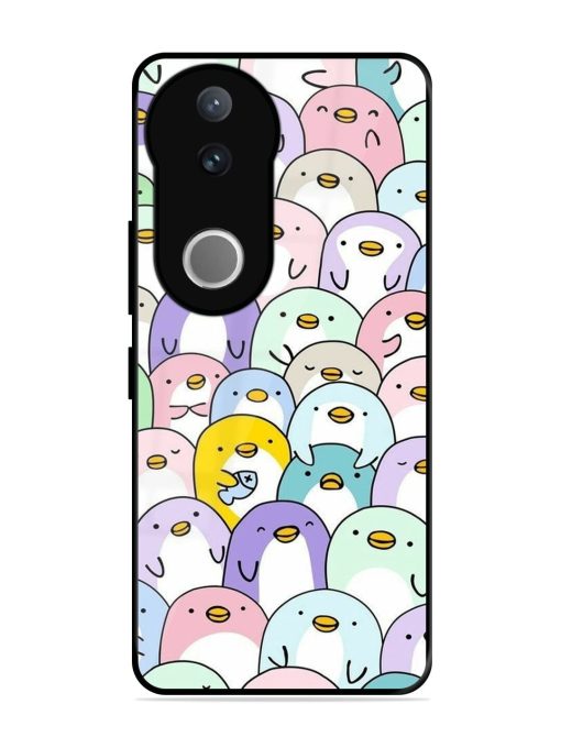 Penguin Party Glossy Soft Edge Case for Vivo V50 (5G)