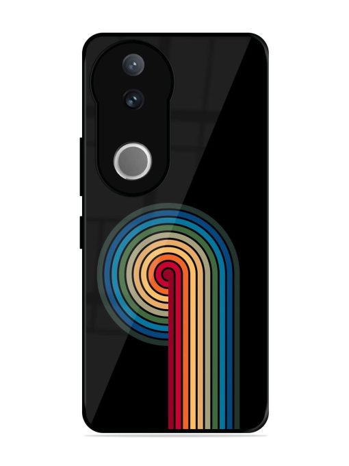 Rainbow Ripple Glossy Soft Edge Case for Vivo V50 (5G)