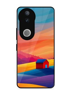 Sunset Solitude Glossy Soft Edge Case for Vivo V50 (5G)