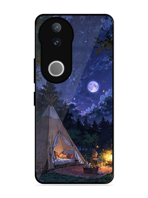 Moonlight Camping Glossy Soft Edge Case for Vivo V50 (5G)