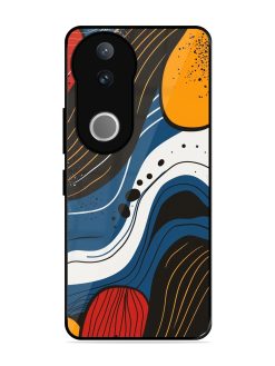 Abstract Expression Glossy Soft Edge Case for Vivo V50 (5G)