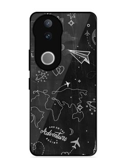 Wanderlust Sketchbook Glossy Soft Edge Case for Vivo V50 (5G)