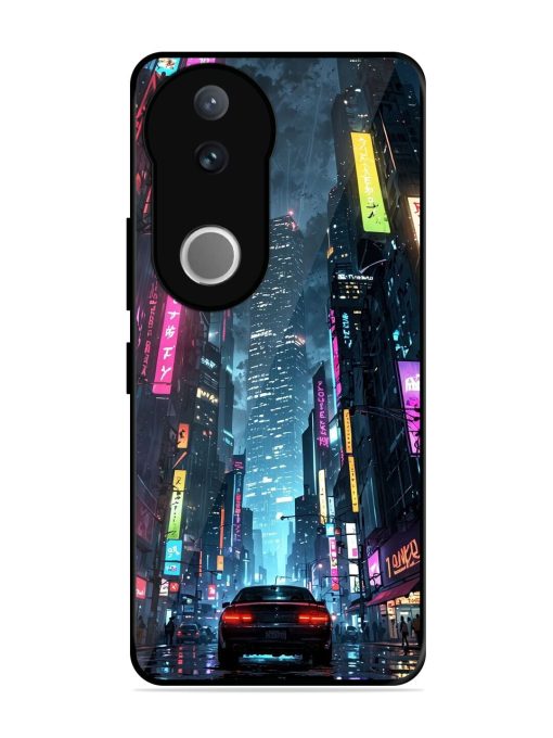 Neon Nightscape Glossy Soft Edge Case for Vivo V50 (5G)