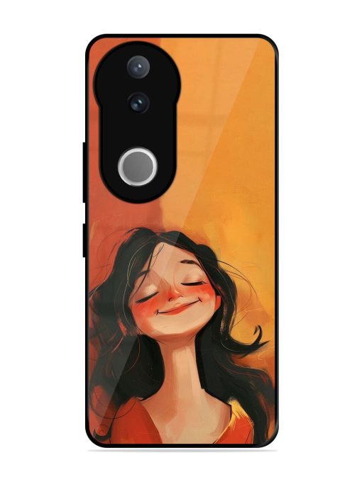 Neon Girl Glossy Soft Edge Case for Vivo V50 (5G)