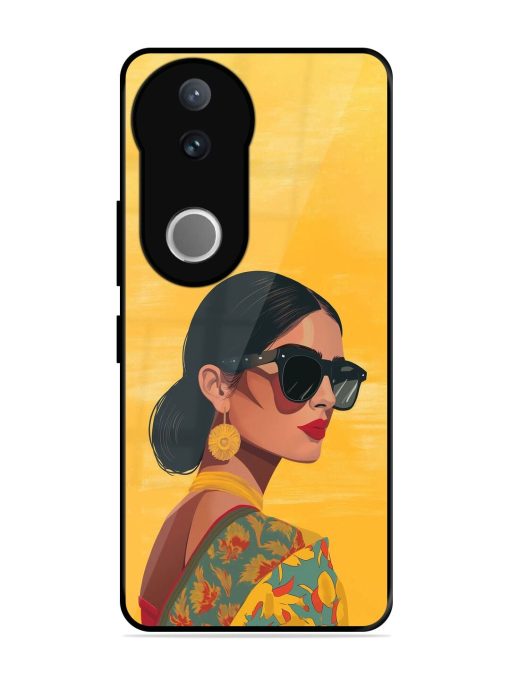 Neon Nightscape Glossy Soft Edge Case for Vivo V50 (5G)