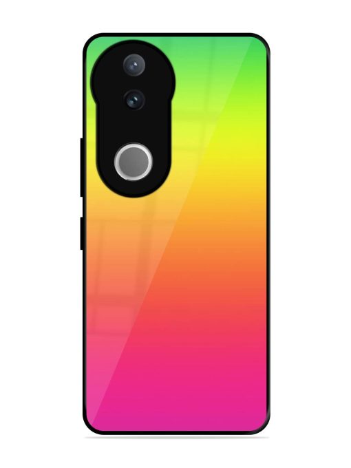 Rainbow Gradient Glossy Soft Edge Case for Vivo V50 (5G)
