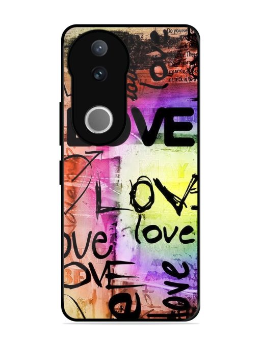 Love Graffiti Glossy Soft Edge Case for Vivo V50 (5G)