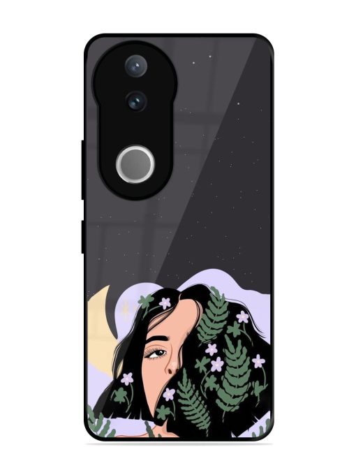 Lunar Lullaby Glossy Soft Edge Case for Vivo V50 (5G)