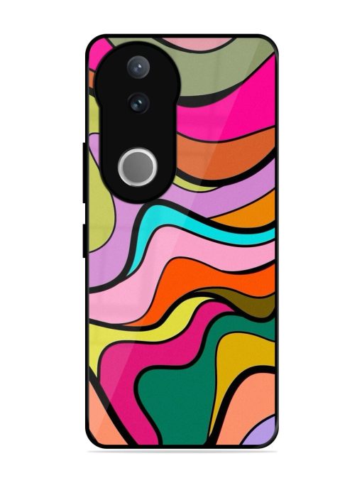 Wavy Wonder Glossy Soft Edge Case for Vivo V50 (5G)