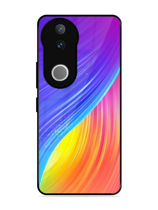Neon Swirl Glossy Soft Edge Case for Vivo V50 (5G)