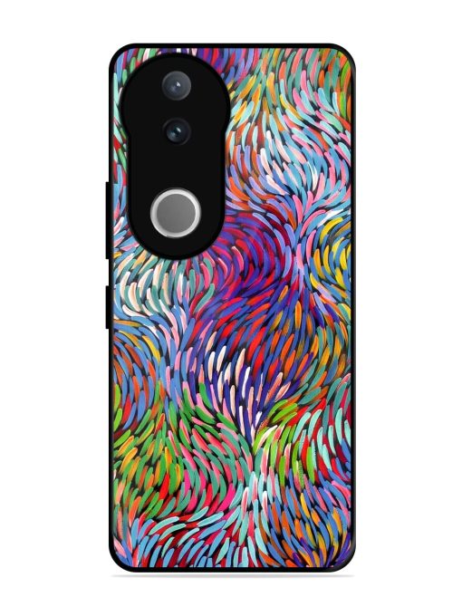 Vibrant Waves Glossy Soft Edge Case for Vivo V50 (5G)