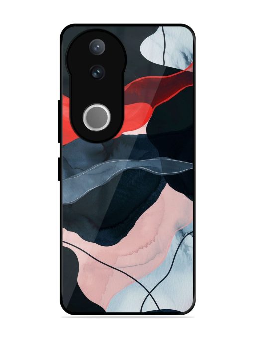 Dark Currents Glossy Soft Edge Case for Vivo V50 (5G)