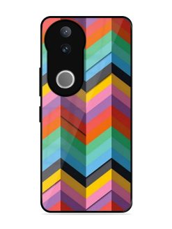 Colorful Zigzag Glossy Soft Edge Case for Vivo V50 (5G)