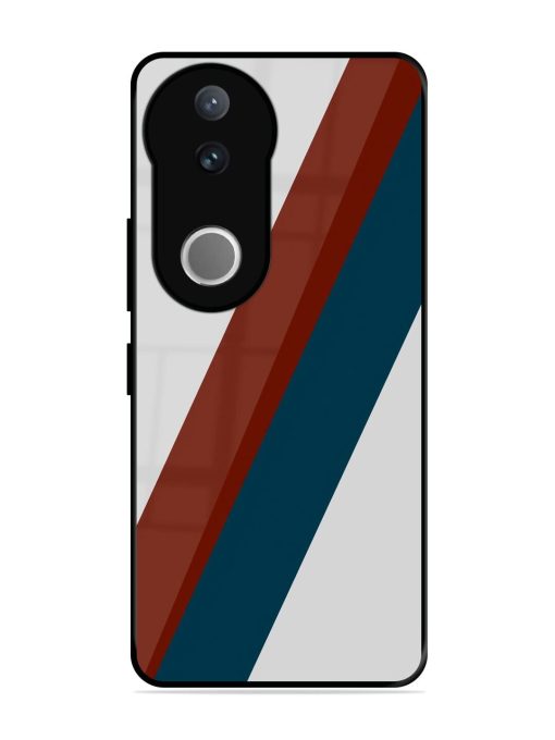 Slanted Stripes Glossy Soft Edge Case for Vivo V50 (5G)