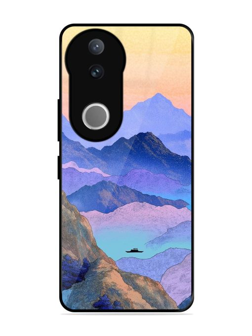Mountain Mist Glossy Soft Edge Case for Vivo V50 (5G)