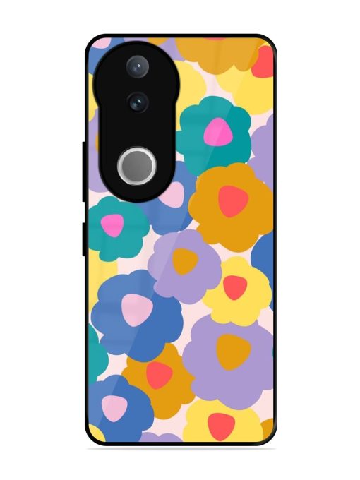 Flower Power Glossy Soft Edge Case for Vivo V50 (5G)