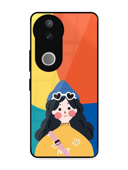 Colorful Vibes Glossy Soft Edge Case for Vivo V50 (5G)