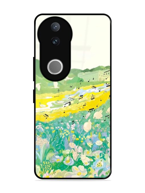 Melody In Bloom Glossy Soft Edge Case for Vivo V50 (5G)