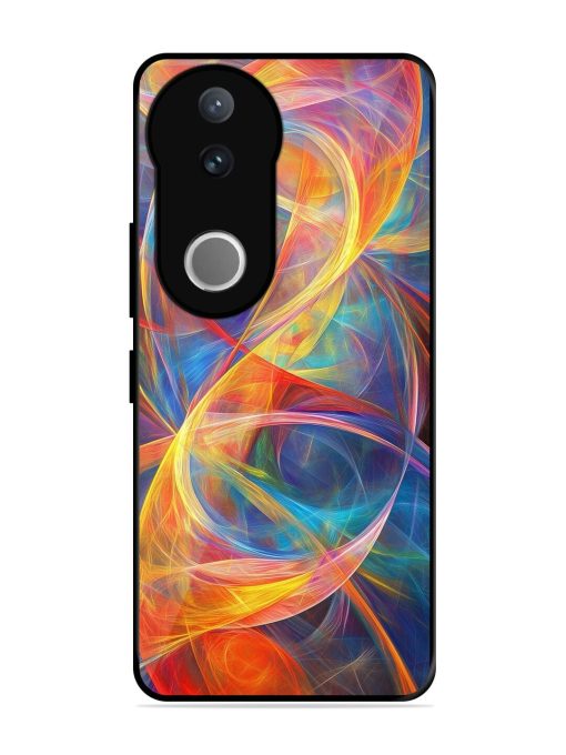 Cosmic Currents Glossy Soft Edge Case for Vivo V50 (5G)