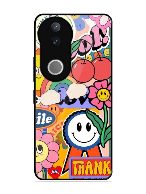 Good Times Good Vibes Glossy Soft Edge Case for Vivo V50 (5G)