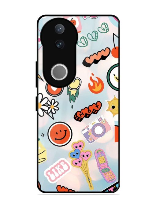 Cheerful Glossy Soft Edge Case for Vivo V50 (5G)