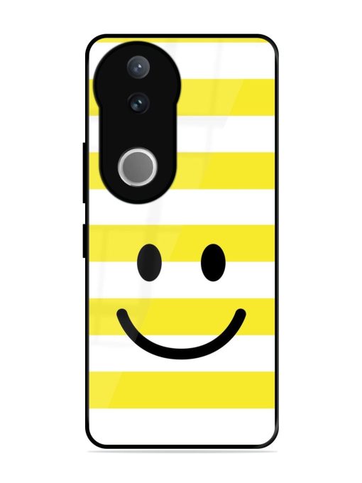 Smiling Stripes Glossy Soft Edge Case for Vivo V50 (5G)
