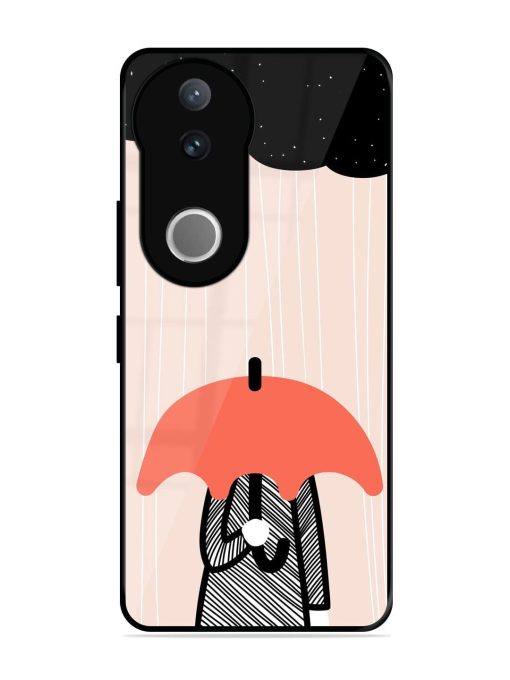 Stormy Weather, Shielded Soul Glossy Soft Edge Case for Vivo V50 (5G)