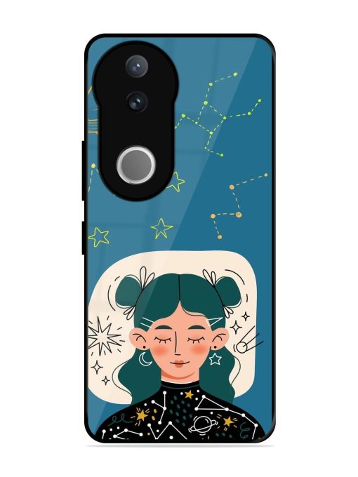 Cosmic Daydreamer Glossy Soft Edge Case for Vivo V50 (5G)