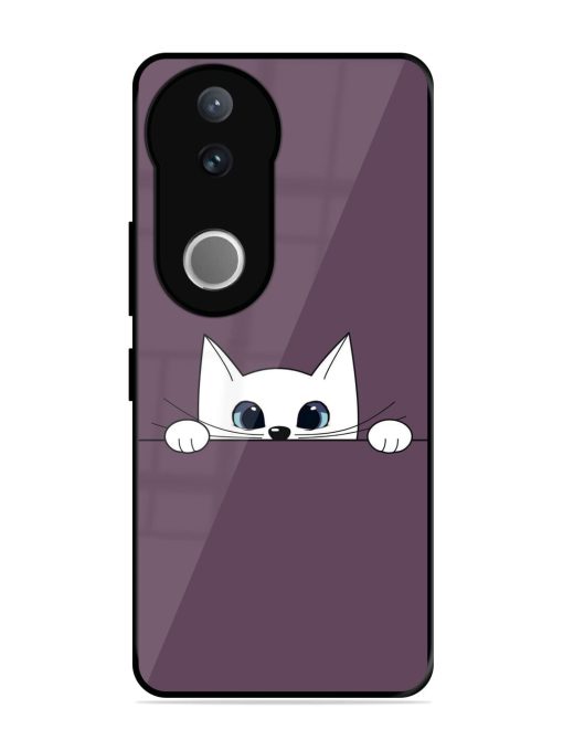 Peek-A-Boo Kitty Glossy Soft Edge Case for Vivo V50 (5G)